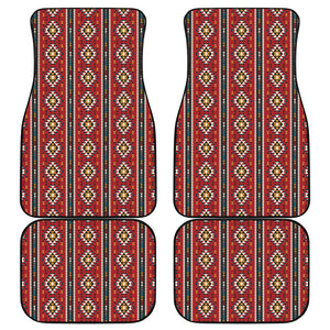 Native American Tribal Pattern Print Front and Back Car Floor Mats
