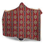 Native American Tribal Pattern Print Hooded Blanket
