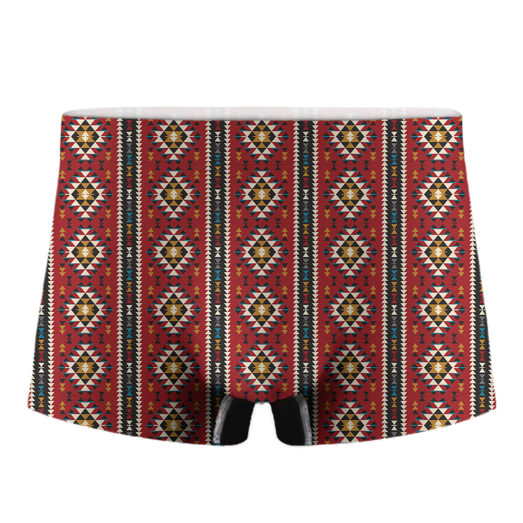 Native American Tribal Pattern Print Men's Boxer Briefs