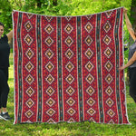 Native American Tribal Pattern Print Quilt