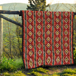Native American Tribal Pattern Print Quilt