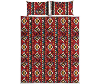 Native American Tribal Pattern Print Quilt Bed Set