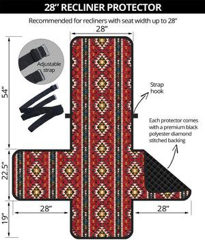 Native American Tribal Pattern Print Recliner Protector