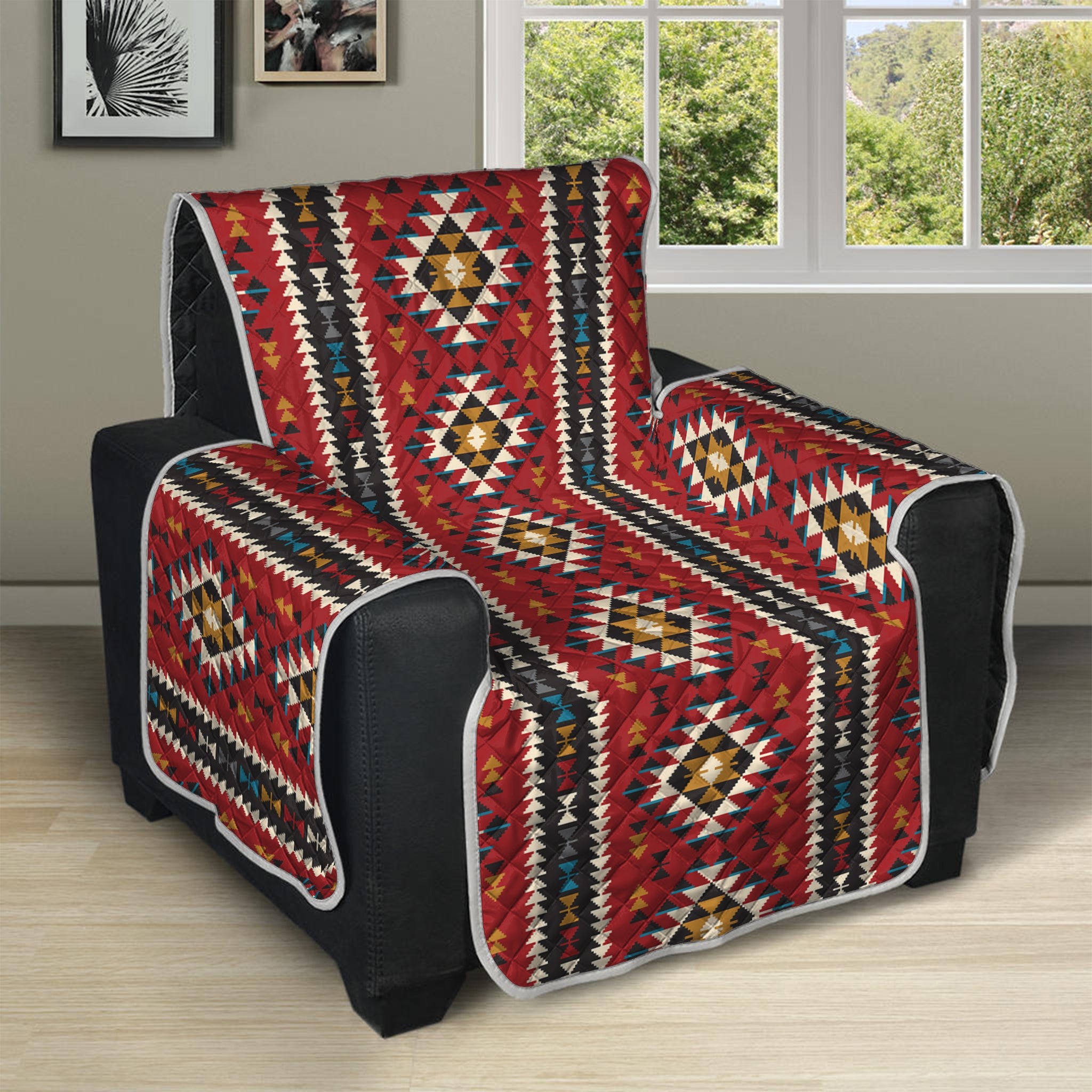 Native American Tribal Pattern Print Recliner Protector