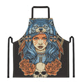 Native American Wolf Girl Print Apron