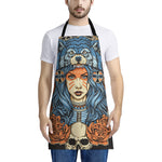Native American Wolf Girl Print Apron