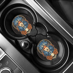 Native American Wolf Girl Print Car Coasters