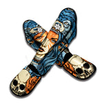 Native American Wolf Girl Print Muay Thai Shin Guard