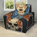 Native American Wolf Girl Print Recliner Protector