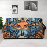 Native American Wolf Girl Print Sofa Cover