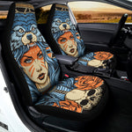 Native American Wolf Girl Print Universal Fit Car Seat Covers
