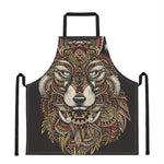 Native American Wolf Spirit Animal Print Apron