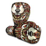 Native American Wolf Spirit Animal Print Boxing Gloves