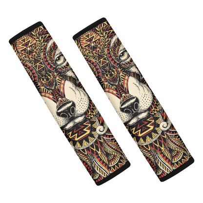 Native American Wolf Spirit Animal Print Car Seat Belt Covers