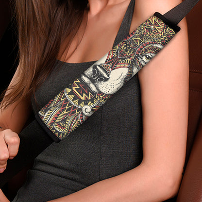 Native American Wolf Spirit Animal Print Car Seat Belt Covers