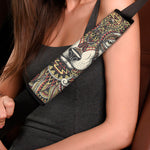 Native American Wolf Spirit Animal Print Car Seat Belt Covers