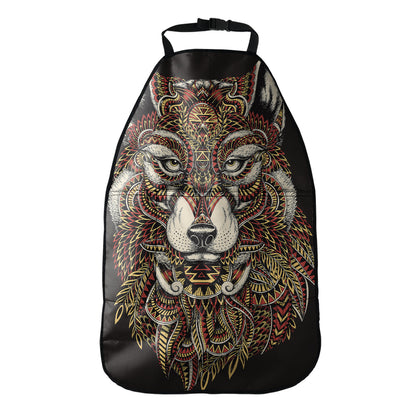 Native American Wolf Spirit Animal Print Car Seat Organizers