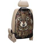Native American Wolf Spirit Animal Print Car Seat Organizers