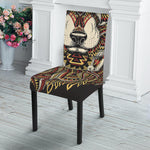 Native American Wolf Spirit Animal Print Dining Chair Slipcover
