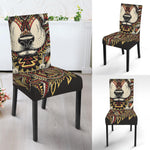 Native American Wolf Spirit Animal Print Dining Chair Slipcover
