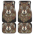 Native American Wolf Spirit Animal Print Front and Back Car Floor Mats