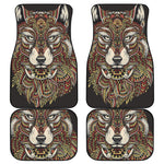 Native American Wolf Spirit Animal Print Front and Back Car Floor Mats