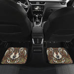 Native American Wolf Spirit Animal Print Front and Back Car Floor Mats