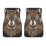 Native American Wolf Spirit Animal Print Front Car Floor Mats