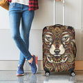 Native American Wolf Spirit Animal Print Luggage Cover