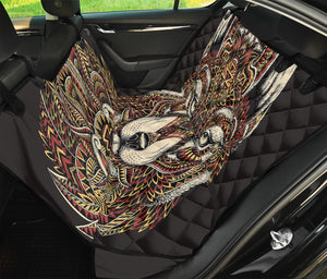 Native American Wolf Spirit Animal Print Pet Car Back Seat Cover