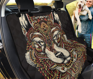 Native American Wolf Spirit Animal Print Pet Car Back Seat Cover