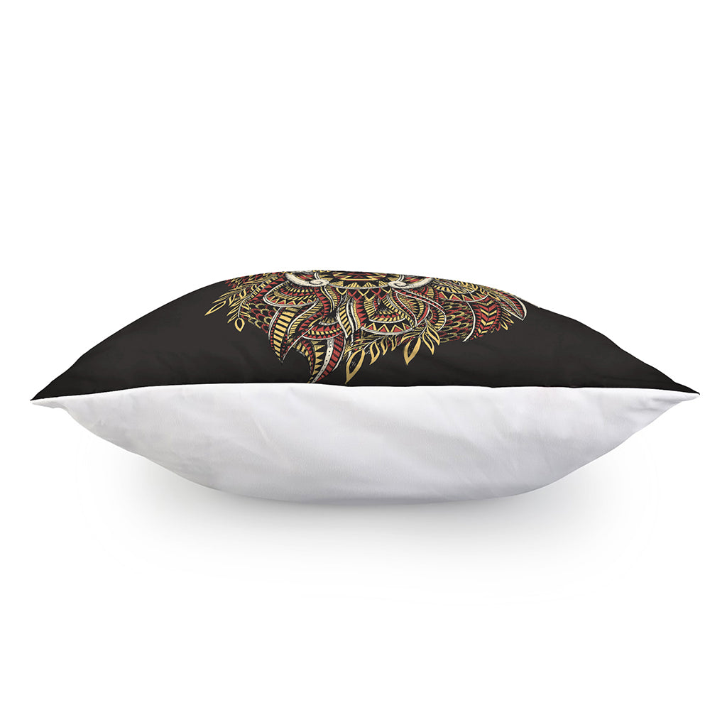 Native American Wolf Spirit Animal Print Pillow Cover