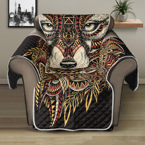 Native American Wolf Spirit Animal Print Recliner Protector