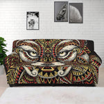 Native American Wolf Spirit Animal Print Sofa Cover