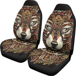 Native American Wolf Spirit Animal Print Universal Fit Car Seat Covers