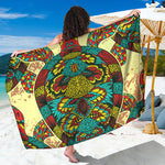 Native Bohemian Sea Turtle Print Beach Sarong Wrap
