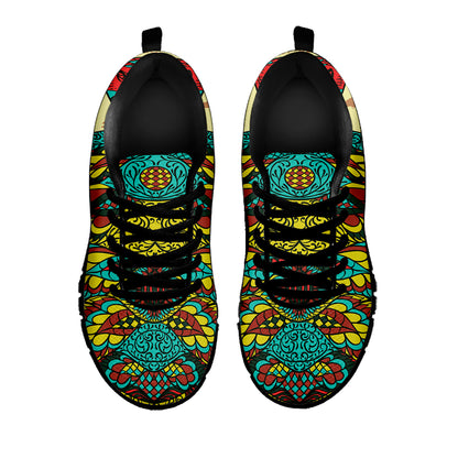 Native Bohemian Sea Turtle Print Black Sneakers
