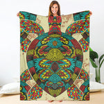 Native Bohemian Sea Turtle Print Blanket