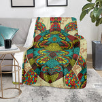 Native Bohemian Sea Turtle Print Blanket