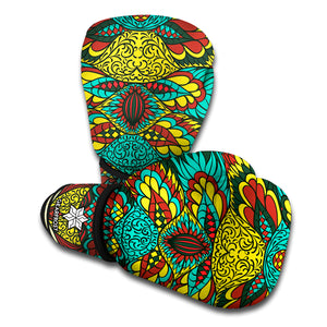 Native Bohemian Sea Turtle Print Boxing Gloves