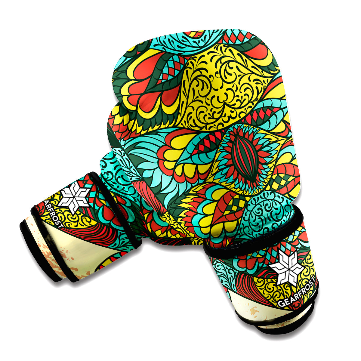 Native Bohemian Sea Turtle Print Boxing Gloves