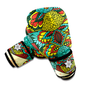 Native Bohemian Sea Turtle Print Boxing Gloves