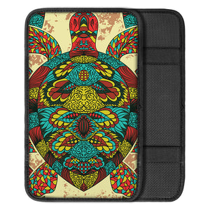 Native Bohemian Sea Turtle Print Car Center Console Cover