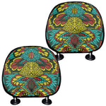 Native Bohemian Sea Turtle Print Car Headrest Covers
