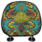 Native Bohemian Sea Turtle Print Car Headrest Covers