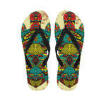 Native Bohemian Sea Turtle Print Flip Flops