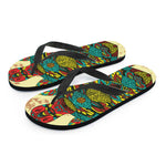 Native Bohemian Sea Turtle Print Flip Flops