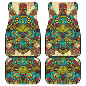 Native Bohemian Sea Turtle Print Front and Back Car Floor Mats