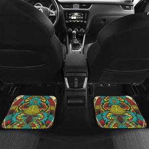 Native Bohemian Sea Turtle Print Front and Back Car Floor Mats