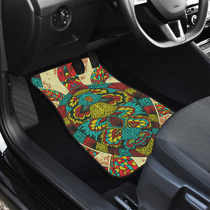 Native Bohemian Sea Turtle Print Front and Back Car Floor Mats